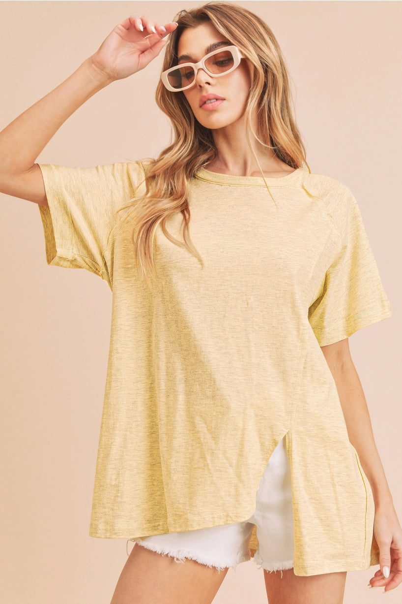 Dottie Crewneck Tshirt ‘yellow’