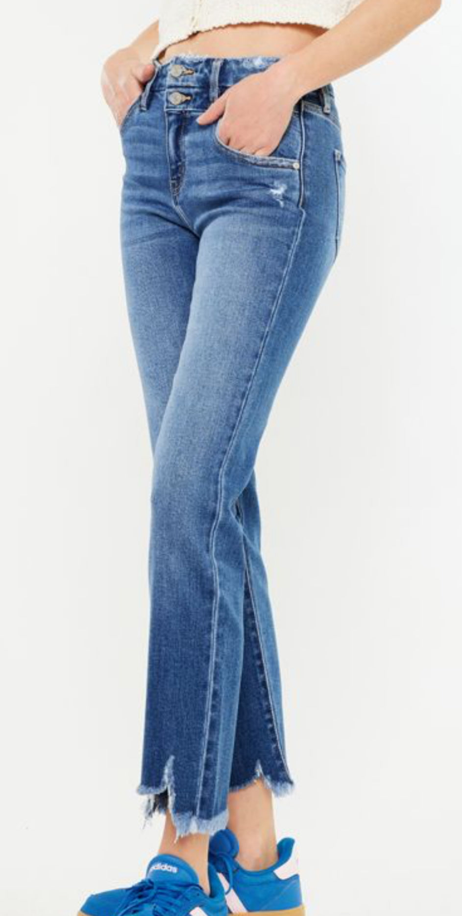 High Rise Slim Straight Jeans