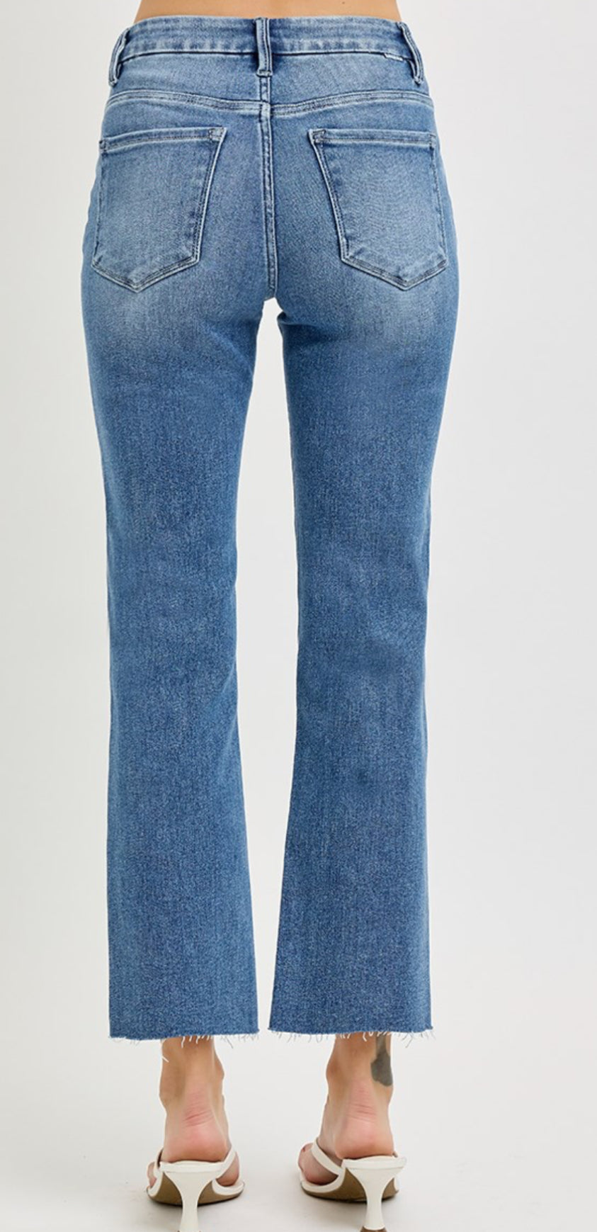 The Elevate High Rise Crop Straight Jean
