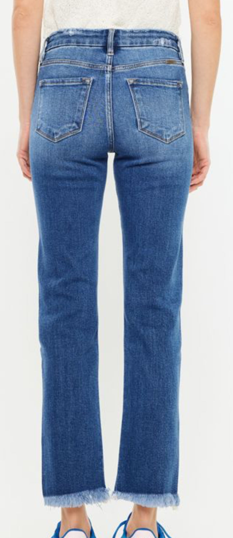 High Rise Slim Straight Jeans