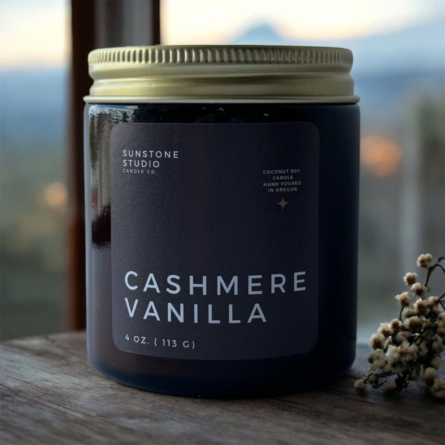 Cashmere Vanilla - 4 oz Amber Jar