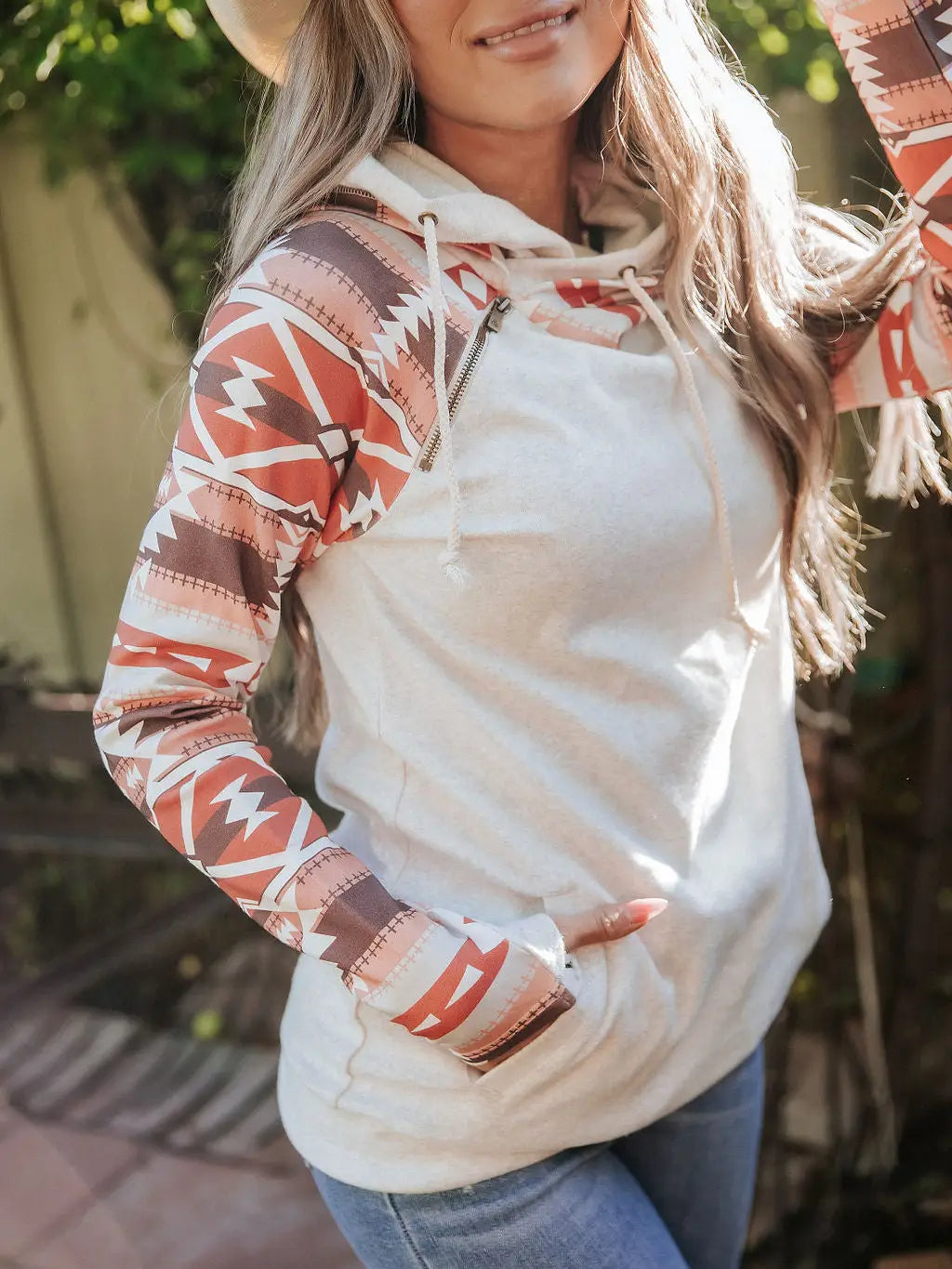 Ampersand Avenue Doublehood™ Sweatshirt - Live A Little