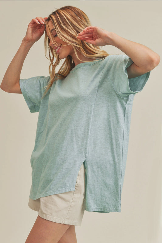 Dottie Crewneck Tshirt ‘sky’
