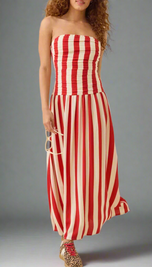 The Boardwalk Maxi Striped Dress