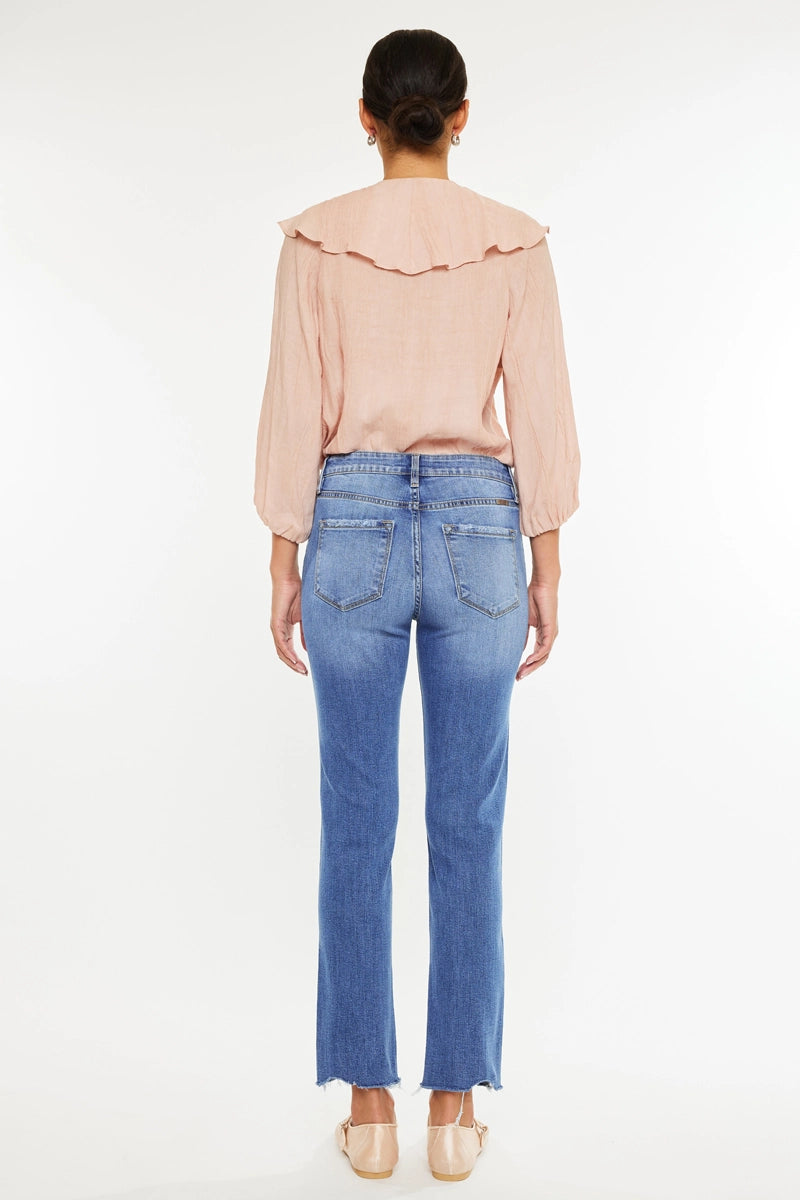 Courtney High Rise Slim Straight Jeans