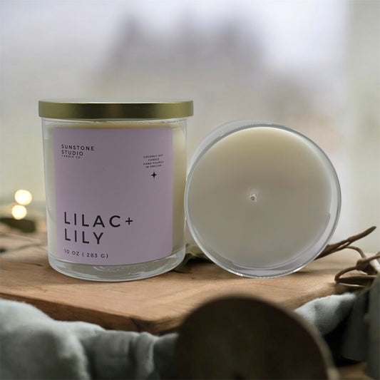 Lilac + Lily - 10 oz Glass Jar