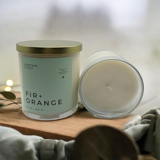 Fraser Fir & Blood Orange - 10 oz Glass Jar