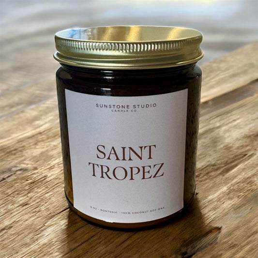 Saint Tropez | 8 oz Amber Jar Candle