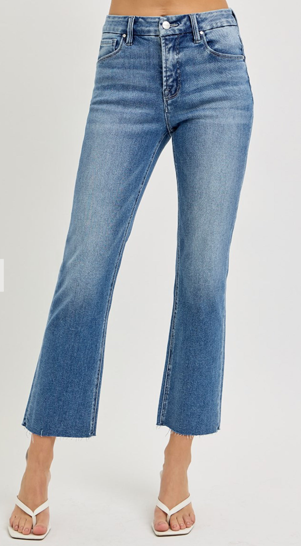 The Elevate High Rise Crop Straight Jean