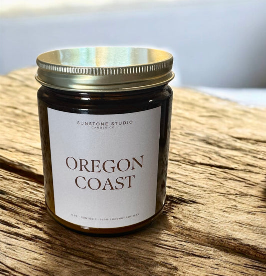 Oregon Coast | 8 oz Amber Jar Candle