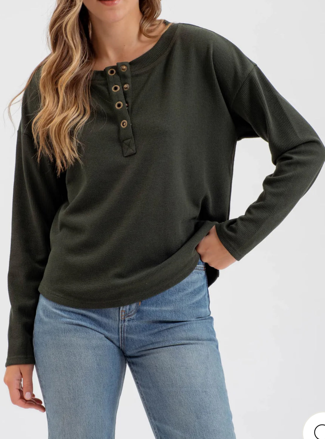 Cypress Henley Knit Top