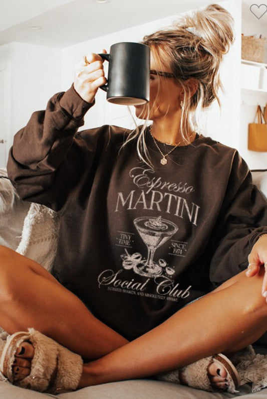 Espresso Martini Social Club Crewneck