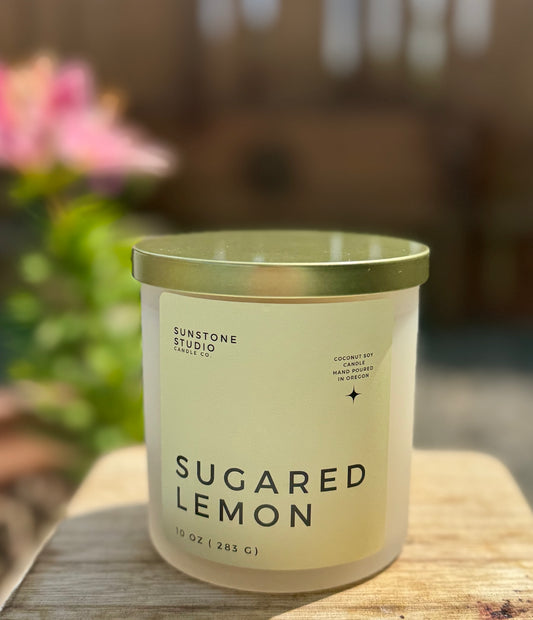 Sugared Lemon 10 oz Candle