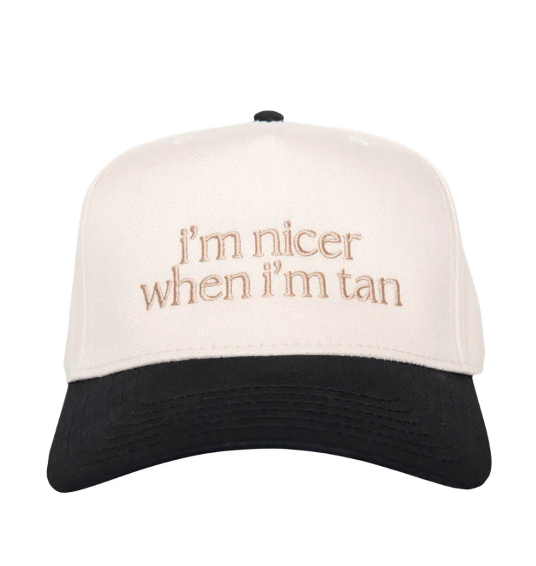Nicer when I’m Tan Vintage Trucker Hat