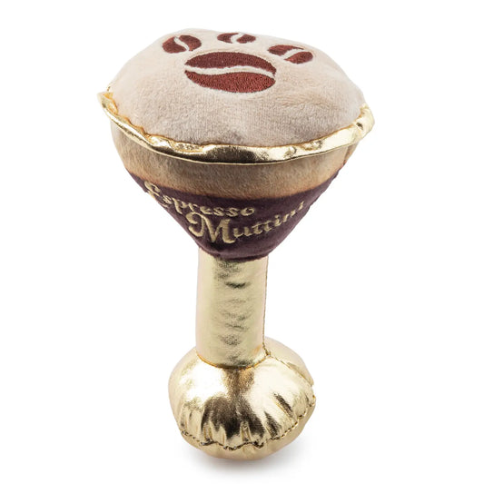 Espresso Muttini Dog Toy – Plush Squeaky Coffee-Inspired Toy