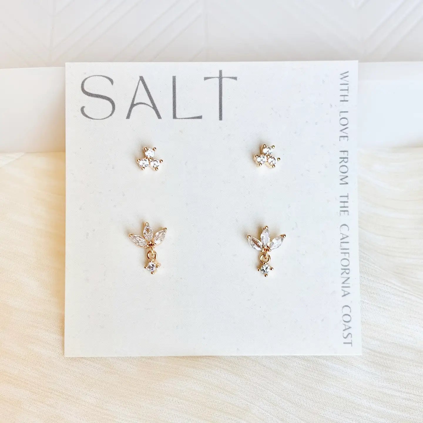 Dainty Stud Pack | Crystal Stud Earrings | Minimal Jewelry