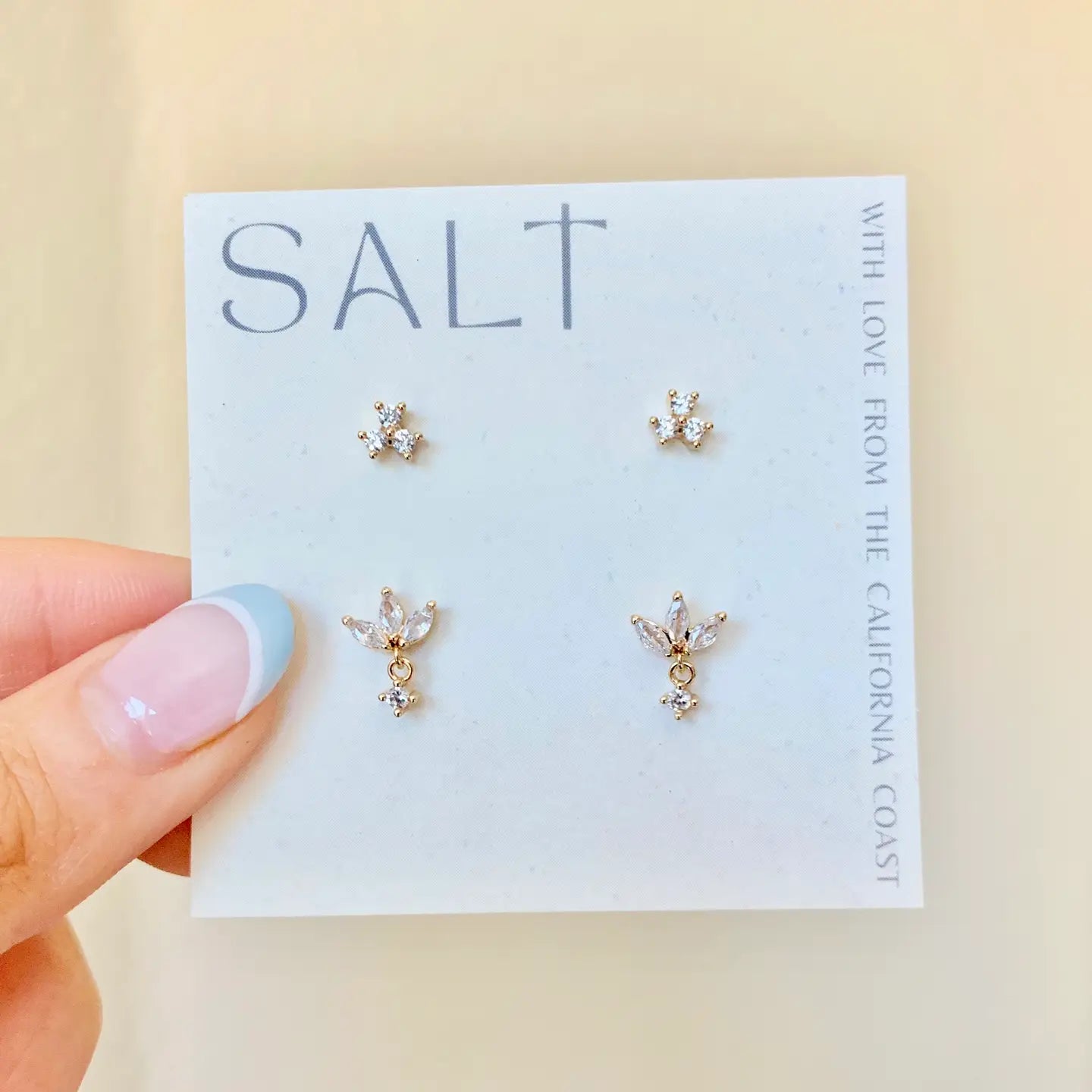 Dainty Stud Pack | Crystal Stud Earrings | Minimal Jewelry