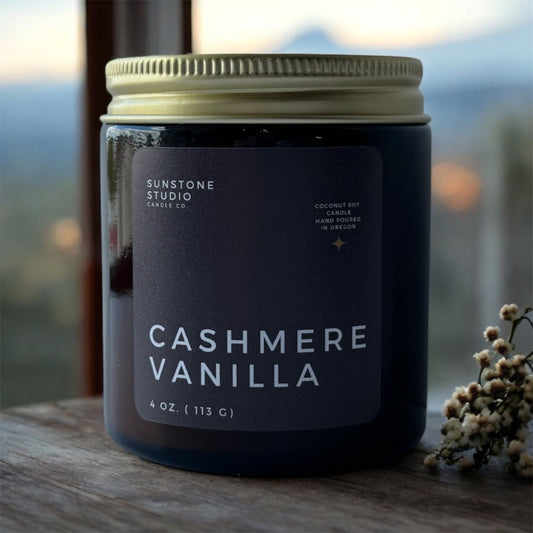 Cashmere Vanilla - 4 oz Amber Jar