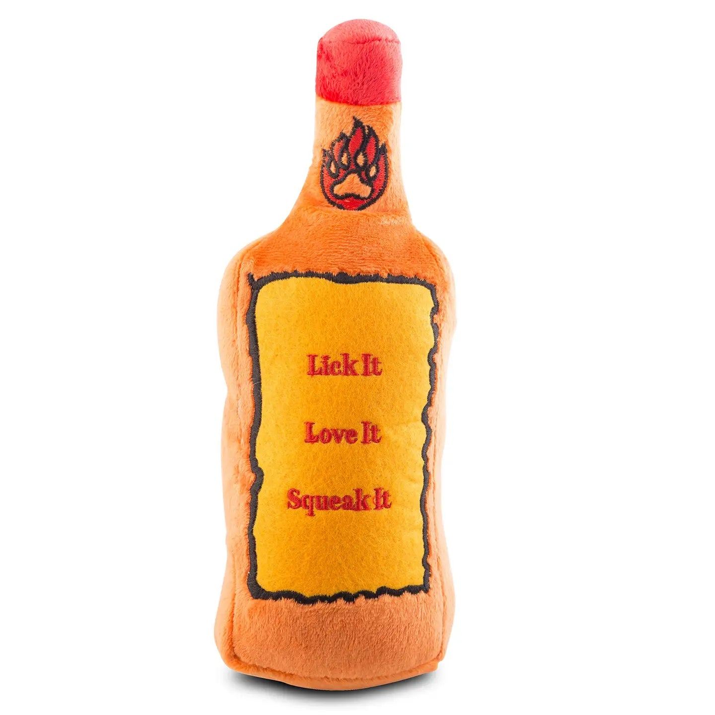 Furball Dog Toy – Plush Squeaky Whiskey Bottle Toy