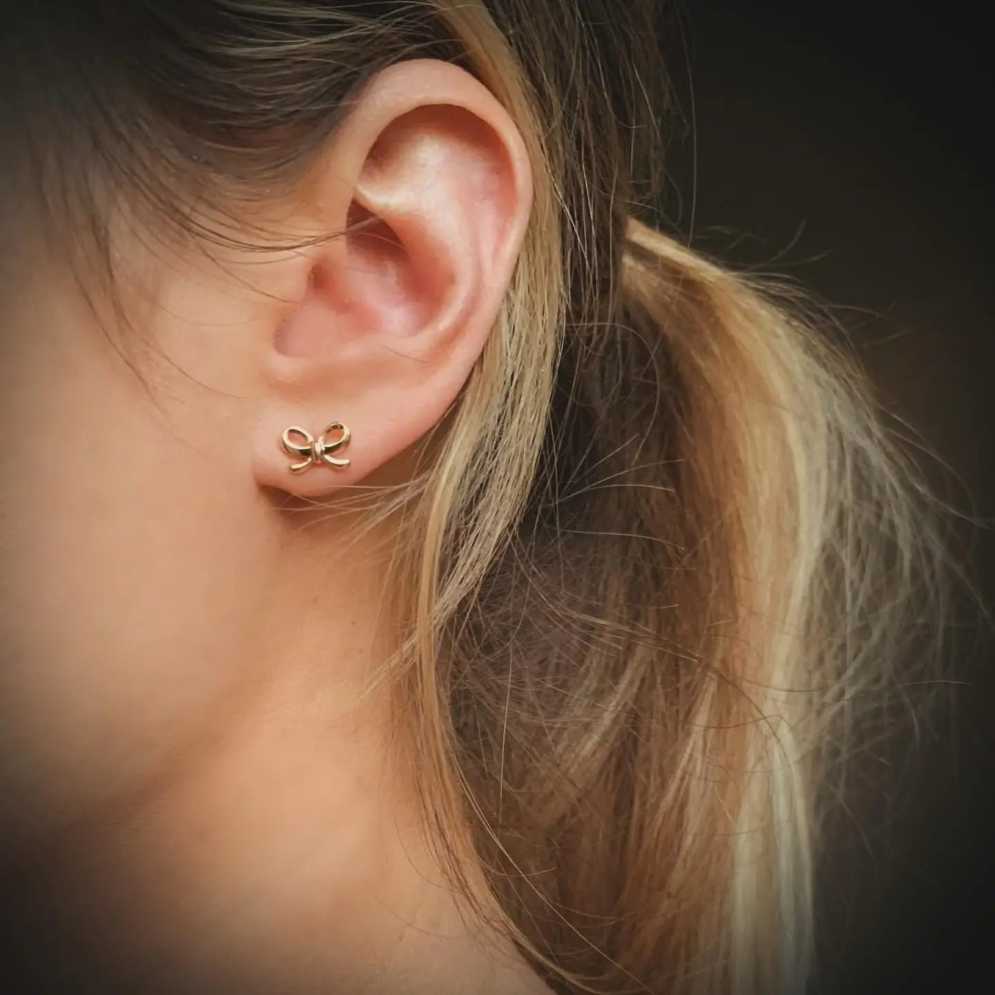 SALT. Bow Studs | 18k Gold | Dainty Stud Earrings