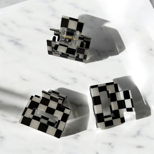 Checkered Claw Clip